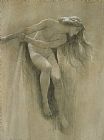 John Robert Dicksee Female Nude Study