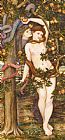 Eve Paintings - The Temptation of Eve by John Roddam Spencer Stanhope