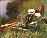 John Singer Sargent An Out of Doors Study painting