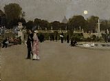 John Singer Sargent Luxembourg Gardens At Twilight painting