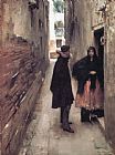 John Singer Sargent Street in Venice painting