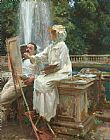 John Singer Sargent The Fountain, Villa Torlonia, Frascati, Italy painting