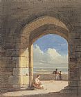 Arch Prints - An Arch at Holy Island - Northumberland by John Varley