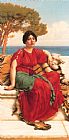John William Godward By The Blue Ionian Sea