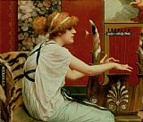 Music Prints - Music by John William Godward