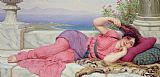 Classical Prints - Noon Day Rest by John William Godward