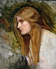 John William Waterhouse Head of a Girl