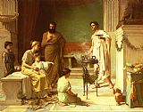 John William Waterhouse A Sick Child Brought Into The Temple of Aesculapius painting