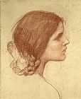 John William Waterhouse Head of a Girl