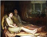Sleep Prints - Sleep And His Half Brother Death by John William Waterhouse