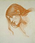John William Waterhouse Study of a Girls Head