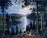 Zaccheo Prints - Cabin In The Woods by John Zaccheo