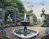 Zaccheo Prints - Renaissance Garden by John Zaccheo