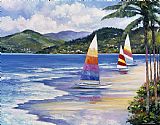 Zaccheo Prints - Seaside Sails by John Zaccheo