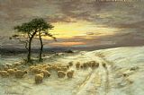 Joseph Farquharson Sheep in the Snow