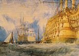 Joseph Mallord William Turner First Rate, Taking in Stores