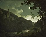 Joseph Wright of Derby Dovedale by Moonlight painting