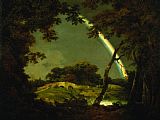 Joseph Wright of Derby Landscape with a Rainbow
