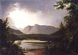 Joseph Wright of Derby View of Lake Windemere with Langdale Pikes painting