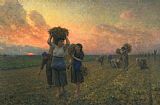 Jules Prints - The Last Gleanings by Jules Breton