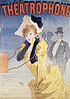Jules Prints - Poster Advertising the Theatrophone by Jules Cheret