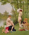Unclothed Prints - The Bathers by Jules Scalbert