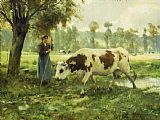 Julien Dupre Cows At Pasture