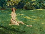 Julius Leblanc Stewart Un Nu Sur La Pelouse painting