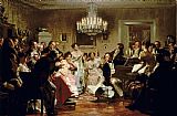 Julius Schmid A Schubert Evening in a Vienna Salon