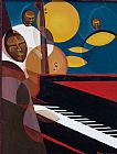Jazz Unit Prints - Cobalt Jazz by Kaaria Mucherera