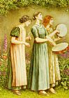 Kate Greenaway Three Women in a Garden