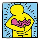 Keith Haring Pop Shop Mother And Baby