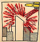 Keith Haring Spaceship with Ray 1980