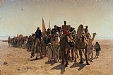 Leon Auguste Adolphe Belly Pilgrims Going to Mecca