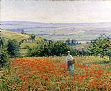 Leon Giran Max Woman in a Poppy Field
