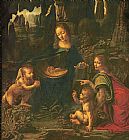 Leonardo Da Vinci Prints - Madonna Of The Rocks by Leonardo da Vinci