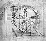 Leonardo da Vinci Wooden Gears Drawing