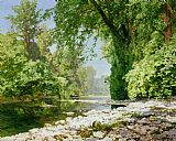 Leopold Rolhaug Wooded riverscape