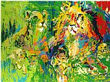 Leroy Neiman Lion Family