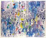 Midnight Prints - Midnight Blue Ball, (hand Colored) by Leroy Neiman