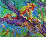 Leroy Neiman Serengeti Leopard
