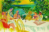 Leroy Neiman Wine Alfresco