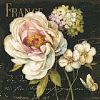 Lisa Audit Marche De Fleurs on Black painting