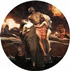 The Lord of Burleigh Paintings and Prints - 'and The Sea Gave Up The Dead Which Were in It' by Lord Frederick Leighton