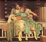 Music Prints - Music Lesson by Lord Frederick Leighton