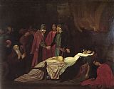 The Lord of Burleigh Paintings and Prints - The Reconciliation of The Montagues And Capulets Over The Dead Bodies of Romeo And Juliet by Lord Frederick Leighton