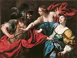 Luca Ferrari Venus preventing her son Aeneas from killing Helen of Troy