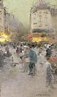  Luigi Loir A Paris Street Scene