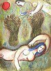 Ruths Prints - Bible Booz Se Reveille Et Voit Ruth by Marc Chagall