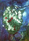 Marc Chagall Bouquet with Flying Lovers